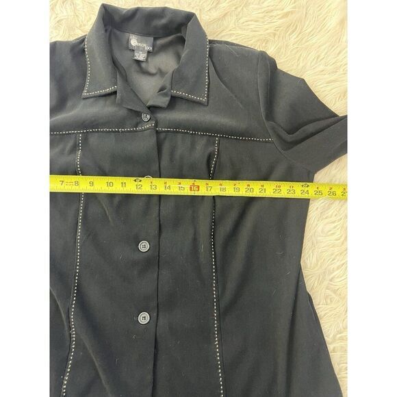 First Option Too Women’s Faux Suede Vintage Western Shirt Jacket Button Front 2X - Picture 3 of 10